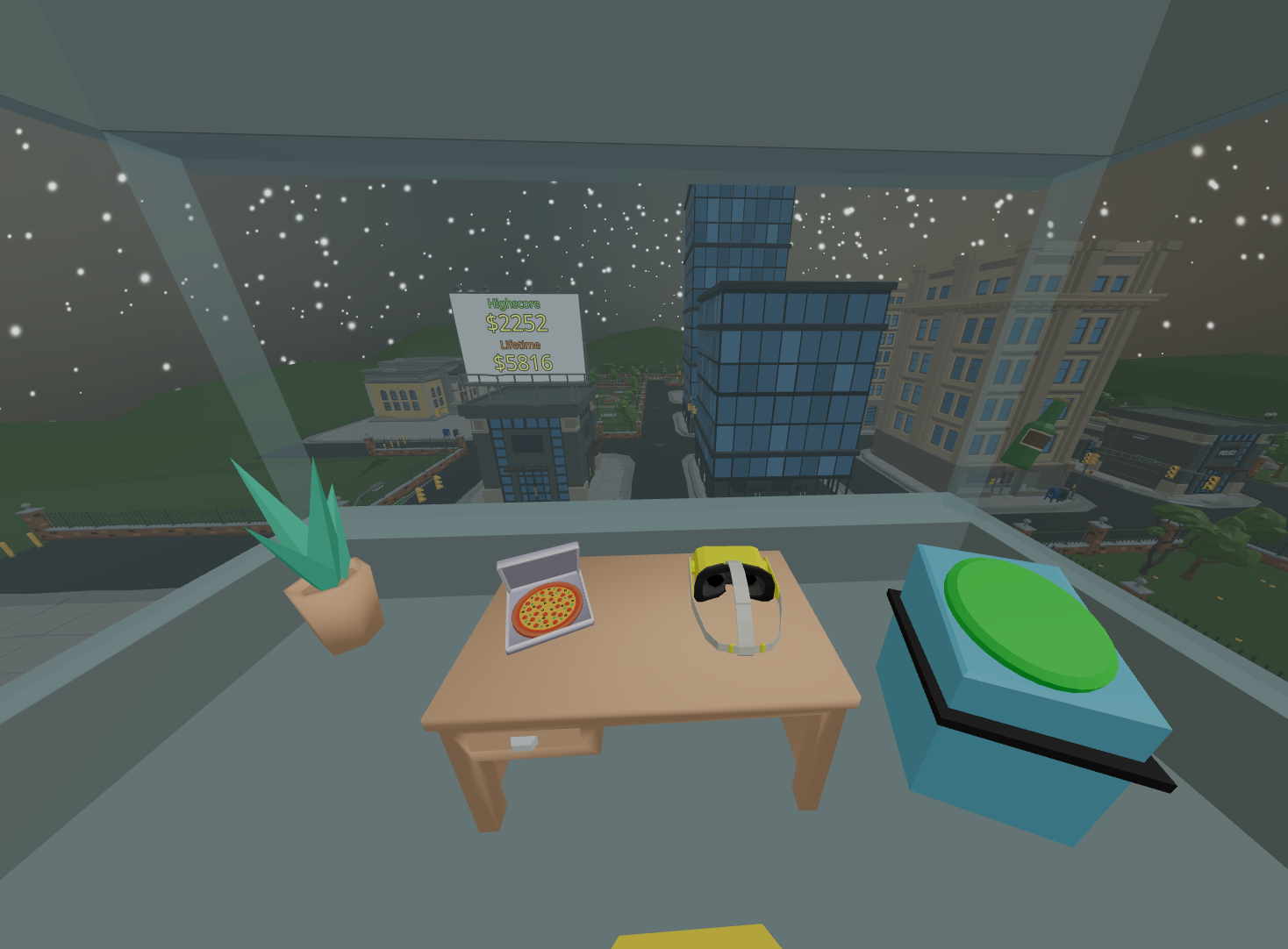 Apartment scene with desk progression