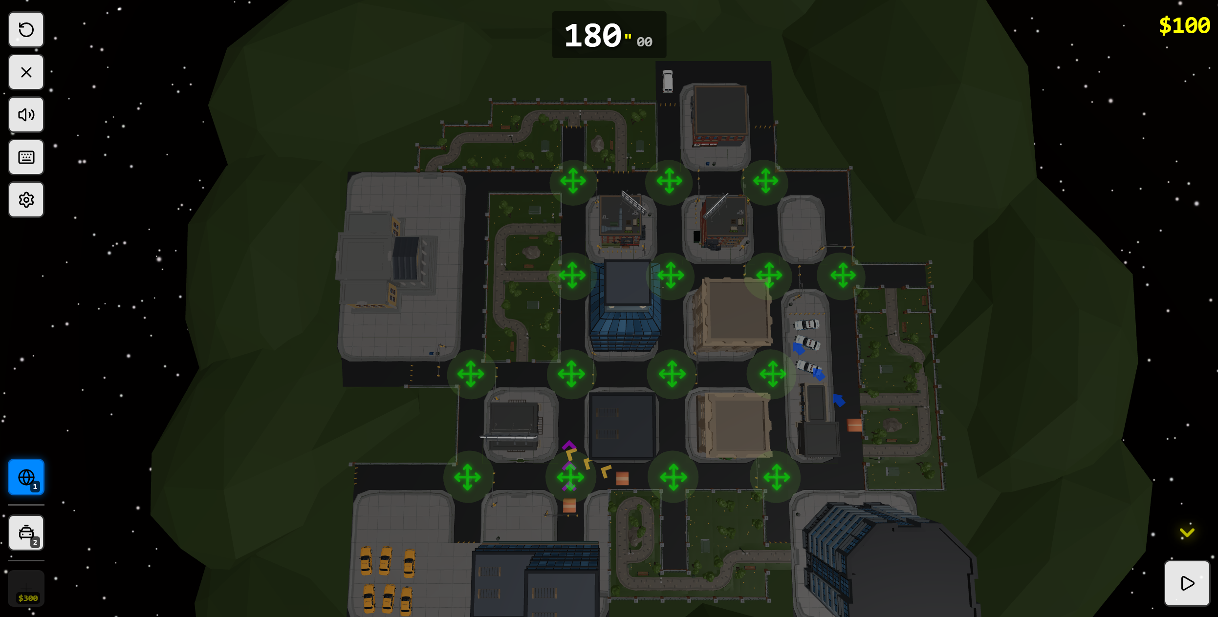 Score multiplier with directional arrows